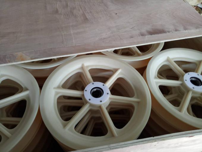 Προσαρμοσμένο καλωδίων τροχαλιών Sheave 1160mm τροχαλιών 1-3 οδηγών φραγμών πλαστικό διάμετρος